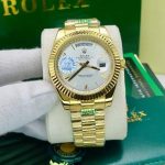 ساعت مردانه رولکس دی دیت سایز 42 گلد سفید Rolex