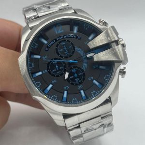 ساعت دیزل شاخدار نقره ای سورمه ای Diesel Silver Navy Blue