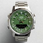 ساعت کاسیو سیلور سبز Casio Silver Green AMW-880D-3A