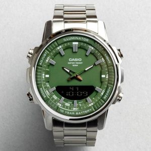 ساعت کاسیو سیلور سبز Casio Silver Green AMW-880D-3A