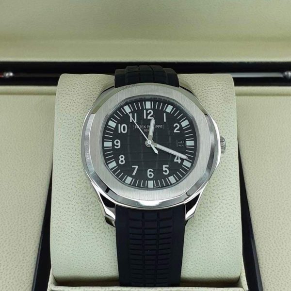 ساعت مردانه پتک فیلیپ مدل اکوانا مشکی patek philippe aquanaut