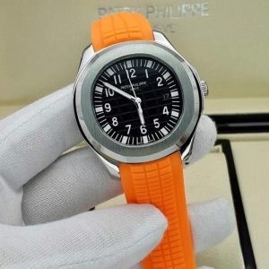 ساعت مردانه پتک فیلیپ مدل اکوانا نارنجی patek philippe aquanaut