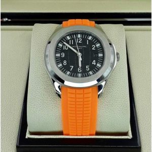 ساعت مردانه پتک فیلیپ مدل اکوانا نارنجی patek philippe aquanaut