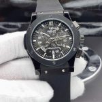 ساعت صفحه اسکلتون بلک هابلوت مستر کوالیتی Hublot