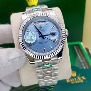 ساعت مردانه رولکس دی دیت سایز 24 موومنت آبی Rolex
