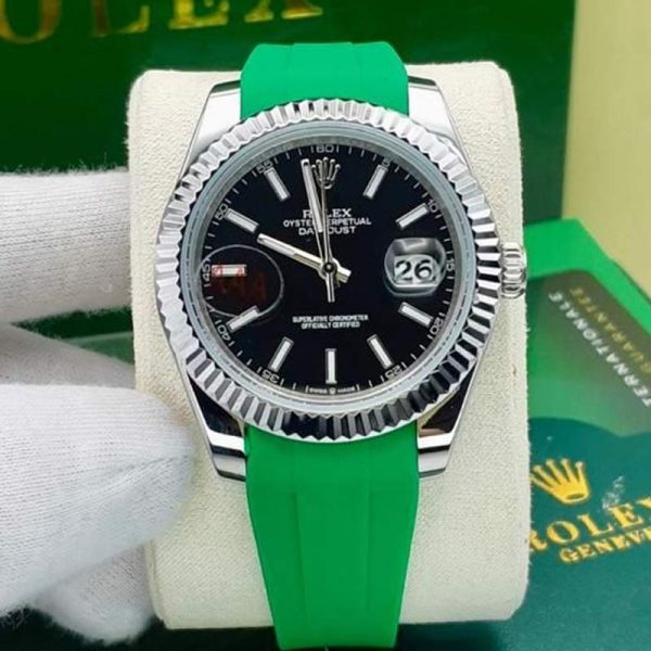 ساعت مردانه رولکس سایز ۴۲ سبز Rolex