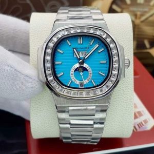 ساعت زنانه و مردانه پتک فیلیپ ناتیلیوس2 تقویم نگین سواروسکی Patek Philippe