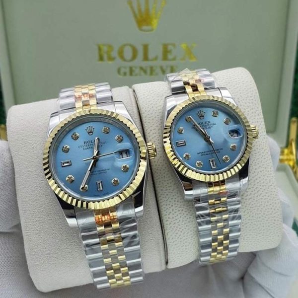 ساعت ست مردانه و زنانه رولکس بند بافت ژوبیلی Rolex