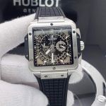 ساعت هابلوت مردانه سیلور مشکی و تاپینگ دار Hublot