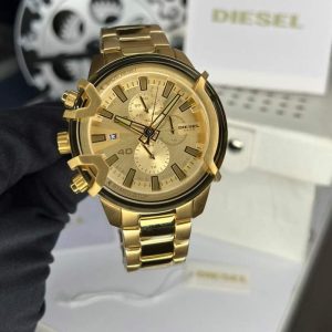 ساعت دیزل کرنوگرافدار طلایی Diesel