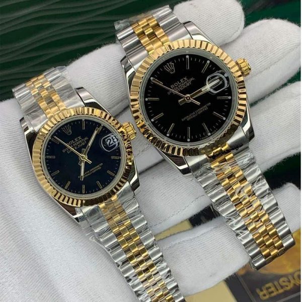 ساعت رولکس ست مردانه و زنانه گلد سیلور Rolex