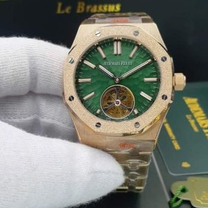 ساعت مردانه اودمار پیگه توربیلون دار گلد سبز Audemars Piguet AP