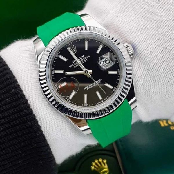 ساعت مردانه رولکس سایز ۴۲ سبز Rolex