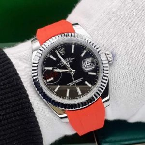 ساعت مردانه رولکس سایز ۴۲ نارنجی Rolex