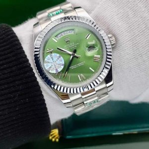 ساعت مردانه رولکس دی دیت سایز 42 سیلور سبز Rolex