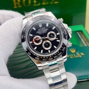 ساعت رولکس مردانه۳ موتوره مدل دیتونا سیلور مشکی Rolex