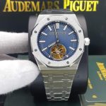 ساعت مردانه اودمار پیگه توربیلون دار سیلور سورمه ای Audemars Piguet AP