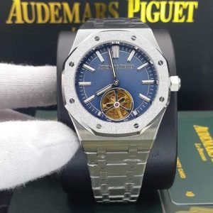 ساعت مردانه اودمار پیگه توربیلون دار سیلور سورمه ای Audemars Piguet AP
