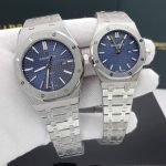 ساعتهای ست مردانه و زنانه اودمار پیگه سیلور سورمه ای Audemars Piguet AP