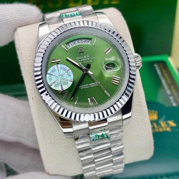 ساعت مردانه رولکس دی دیت سایز 24 موومنت سبز Rolex