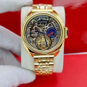 ساعت کارتیه مردانه اتوماتیک گلد cartier