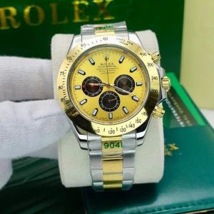 ساعت مردانه رولکس دیتونا ۳ موتوره گلد سیلور Rolex
