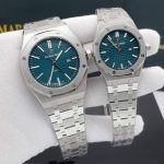 ساعتهای ست مردانه و زنانه اودمار پیگه سیلور سبز Audemars Piguet AP