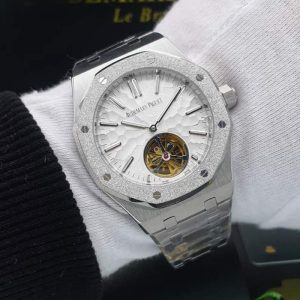 ساعت مردانه اودمار پیگه توربیلون دار سیلور سفید Audemars Piguet AP