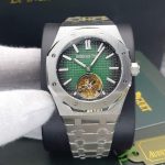 ساعت مردانه اودمار پیگه توربیلون دار سیلور سبز Audemars Piguet AP