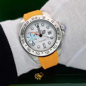 ساعت مردانه رولکس مدل اکسپلور سایز 42 نارنجی Rolex