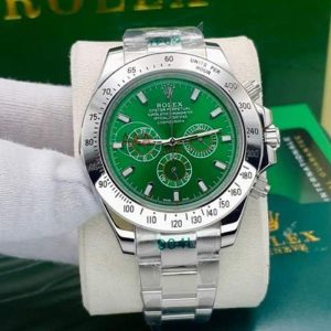 ساعت رولکس مردانه۳ موتوره مدل دیتونا سیلور سبز Rolex