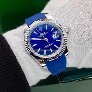 ساعت مردانه رولکس سایز ۴۲ سورمه ای Rolex