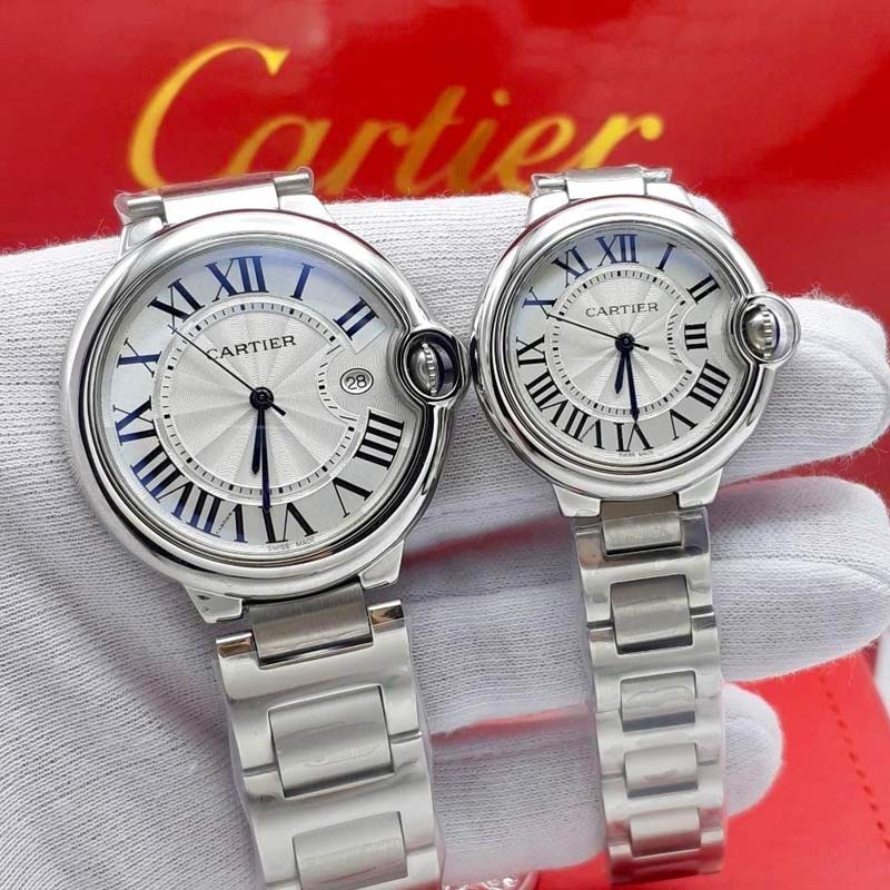 ساعت ست مردانه و زنانه کارتیه تمام استیل Cartier