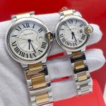 ساعت ست مردانه و زنانه کارتیه استیل گلد Cartier