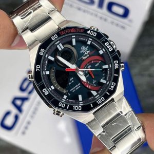 ُساعت مردانه کاسیو ادیفایس سیلور مشکی Casio