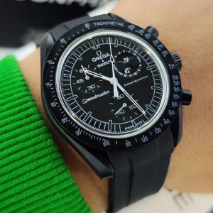 ساعت امگا سواچ فول بلک بند فیکس Omega