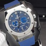 ساعت مردانه هابلوت صفحه اسکلتون۳ موتوره آبی Hublot
