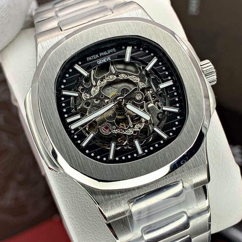ساعت مردانه پتک فیلیپ اپن هارت کوکی سیلور آبی Patek Philippe