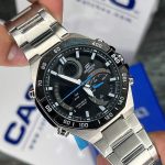 ُساعت مردانه کاسیو ادیفایس سیلور مشکی آبی Casio