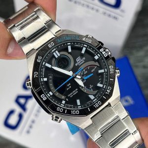 ُساعت مردانه کاسیو ادیفایس سیلور مشکی آبی Casio