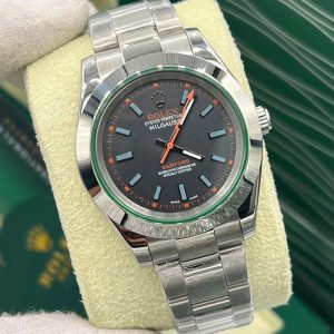 ساعت مردانه رولکس میلگاس سیلور مشکی Rolex