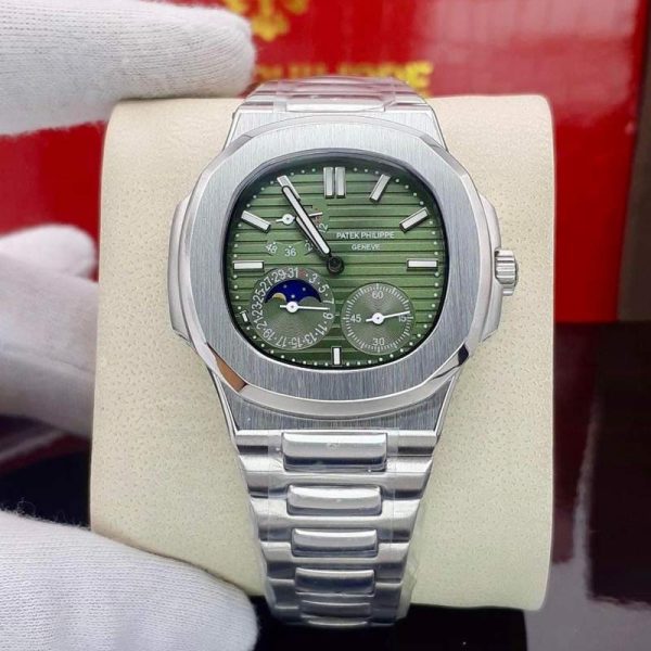 ساعت مردانه پتک فیلیپ ۳ موتوره اتوماتیک سیلور سبز Patek Philippe