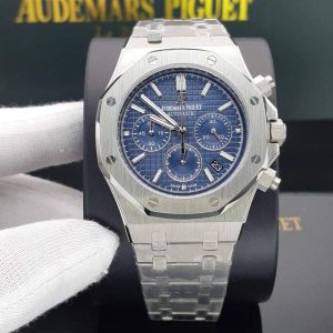 ساعت مردانه اودمار پیگه ۳ موتوره سیلور آبی Audemars Piguet Ap