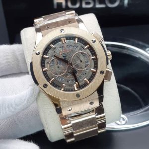 ساعت مردانه هابلوت 3موتوره رزگلد Hublot