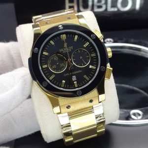 ساعت مردانه هابلوت کیفیت مستر گلد مشکی Hublot