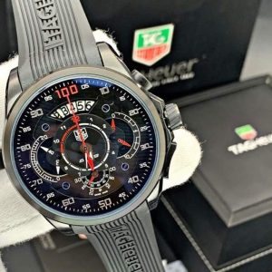ساعت مردانه تگ هویر مدل اس ال اس ۳ موتوره تمام مشکی Tag Heuer