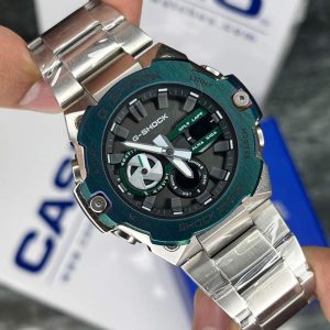 ساعت مردانه کاسیو g-shock سیلور سبز Casio