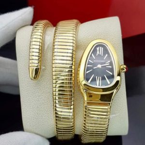 ساعت زنانه بولگاری دستبندی گلد مشکی Bulgari