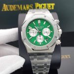 ساعت مردانه اودمار پیگه ۳ موتوره سیلور سبز Audemars Piguet Ap