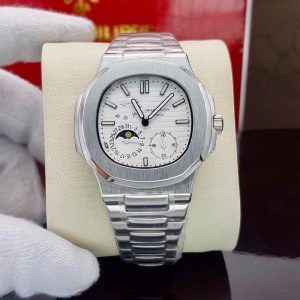 ساعت مردانه پتک فیلیپ ۳ موتوره اتوماتیک سیلور سفید Patek Philippe